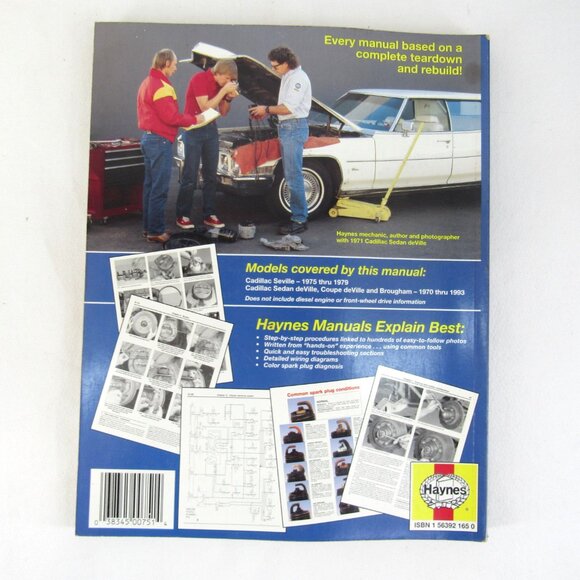 Haynes 21030 Cadillac Rear-Wheel Drive Models 1970-1993 Repair Manual - Picture 8 of 8
